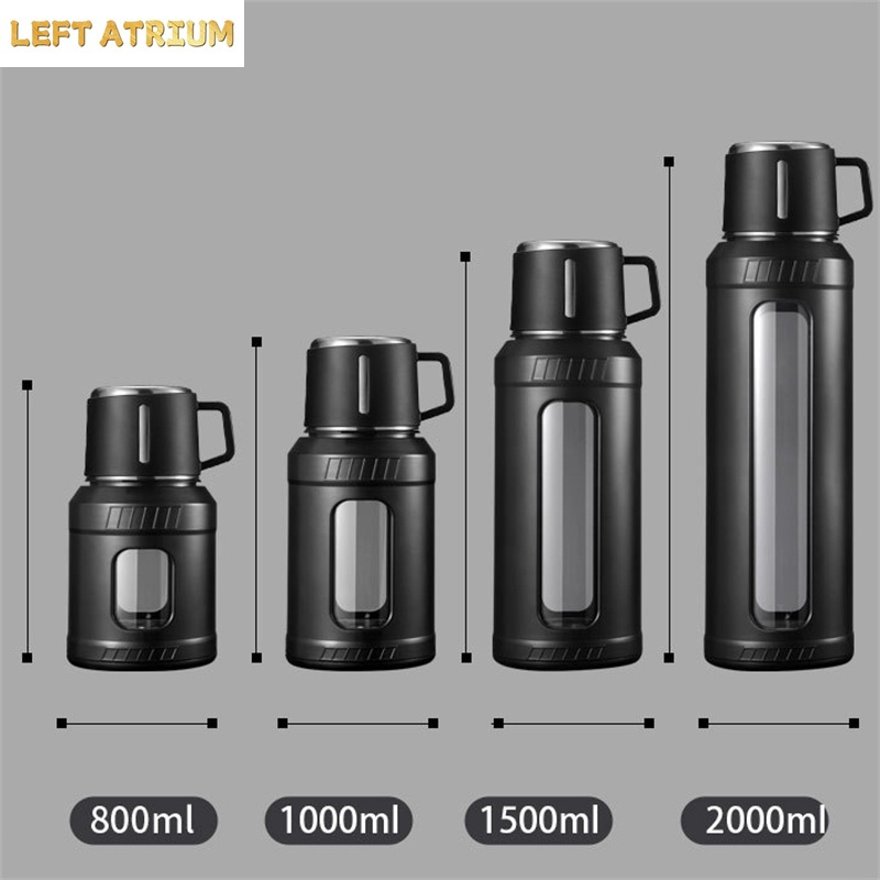 Large Capacity 2L Glass Water  - огляд і ціна Outdoor Sport Glass Water Bottle